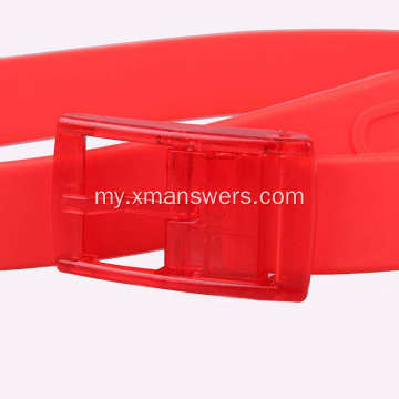 အမျိုးသားများအတွက် Eco Friendly Plastic Buckle Silicone Belt